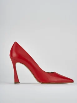 Décolleté tacco 9cm pelle rosso