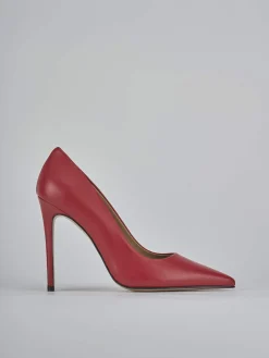 Décolleté tacco 10cm pelle rosso