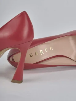 Décolleté tacco 9cm pelle rosso