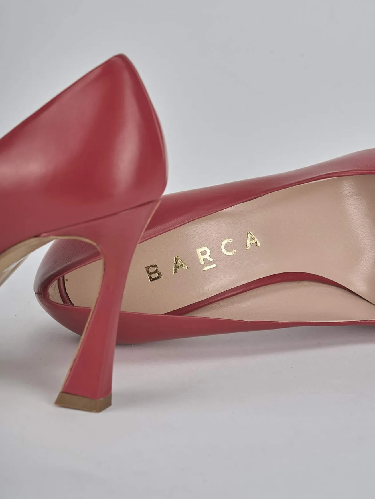 Décolleté tacco 9cm pelle rosso