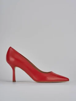Décolleté tacco 7cm pelle rosso