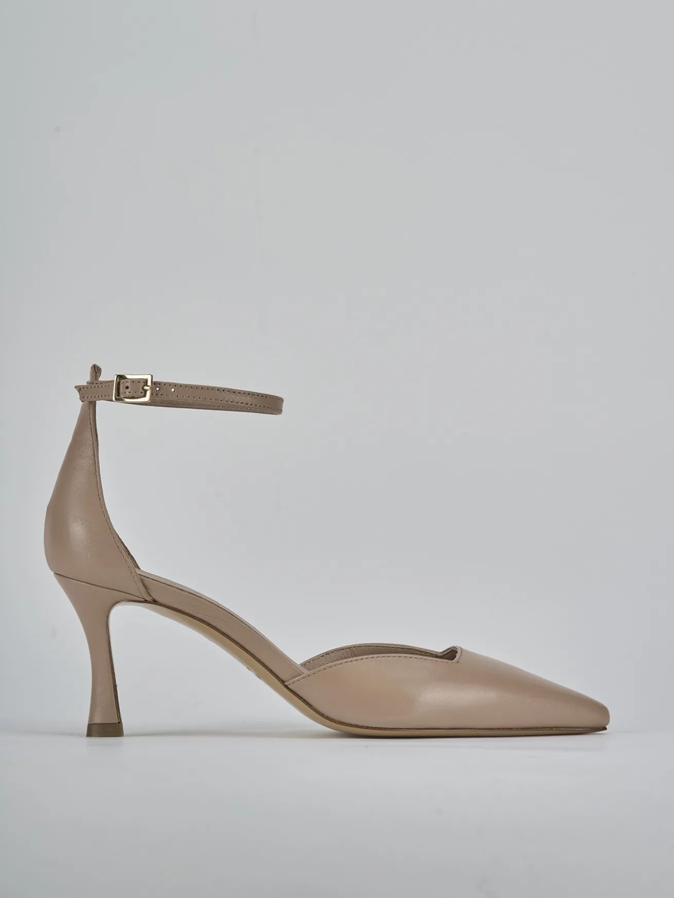 Décolleté tacco 8cm pelle rosa