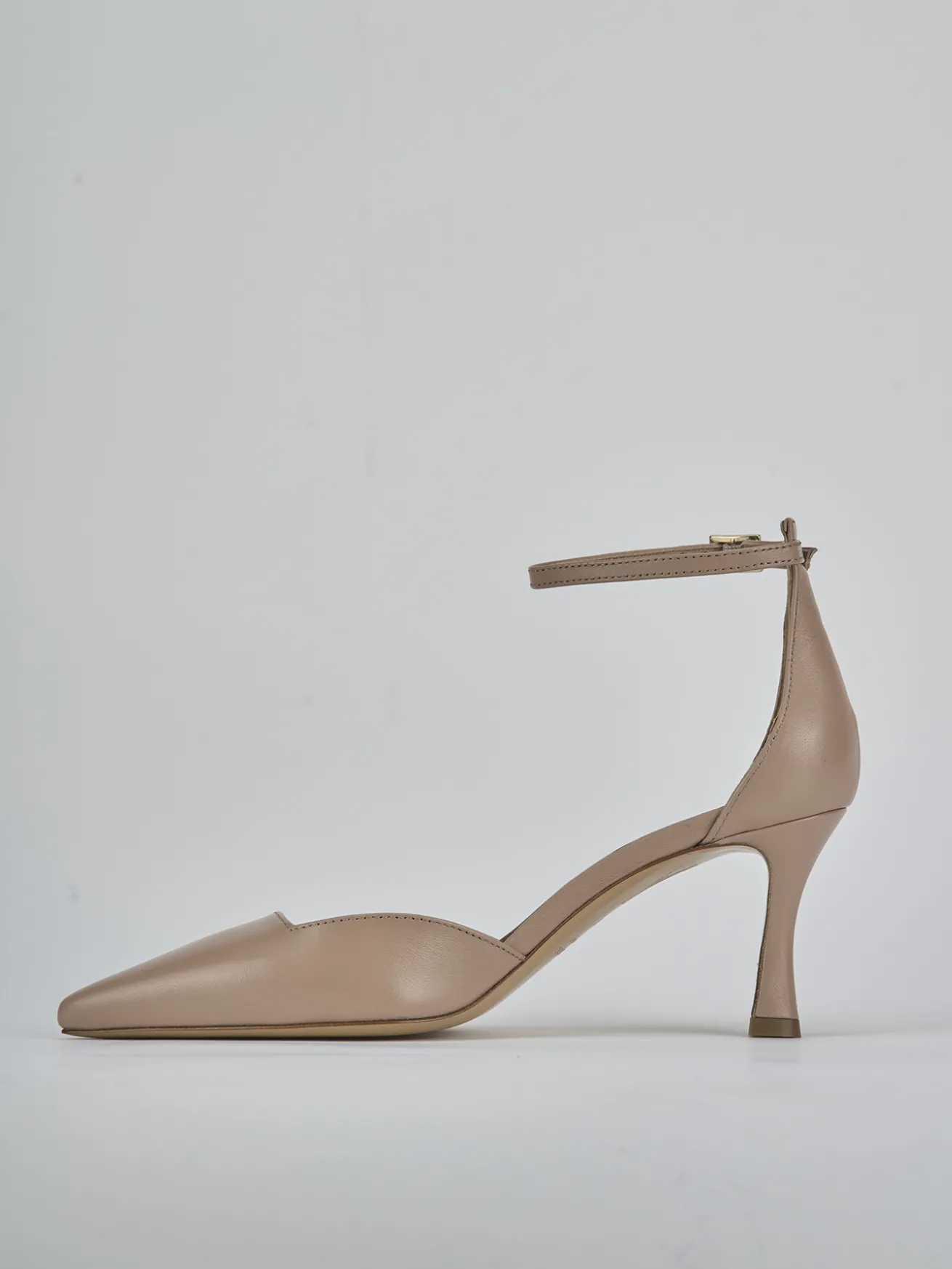 Décolleté tacco 8cm pelle rosa