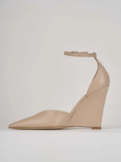 Décolleté tacco 11cm pelle rosa