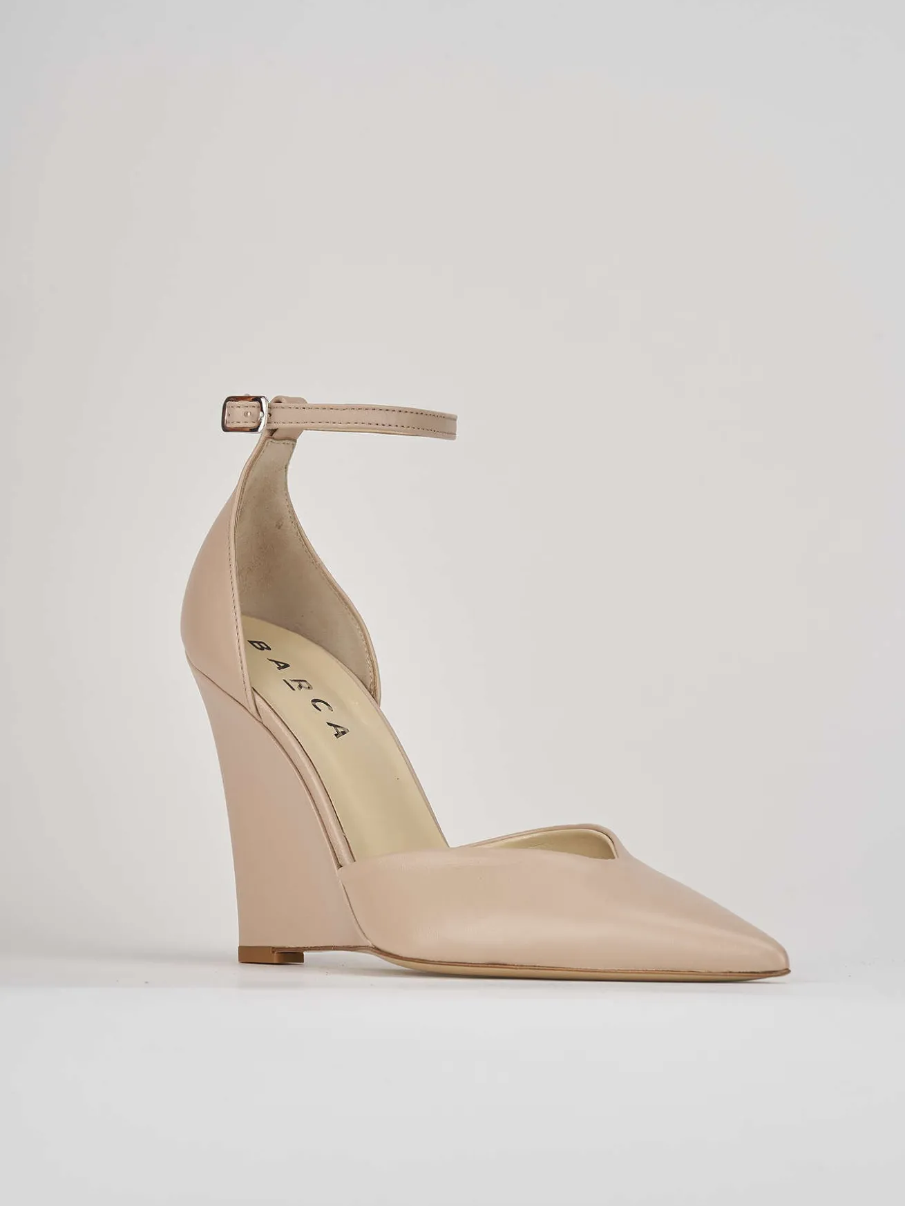 Décolleté tacco 11cm pelle rosa