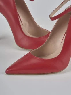 Décolleté tacco 11cm pelle rosso