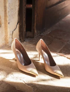 Décolleté tacco 10cm pelle rosa