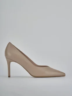 Décolleté tacco 7cm pelle rosa