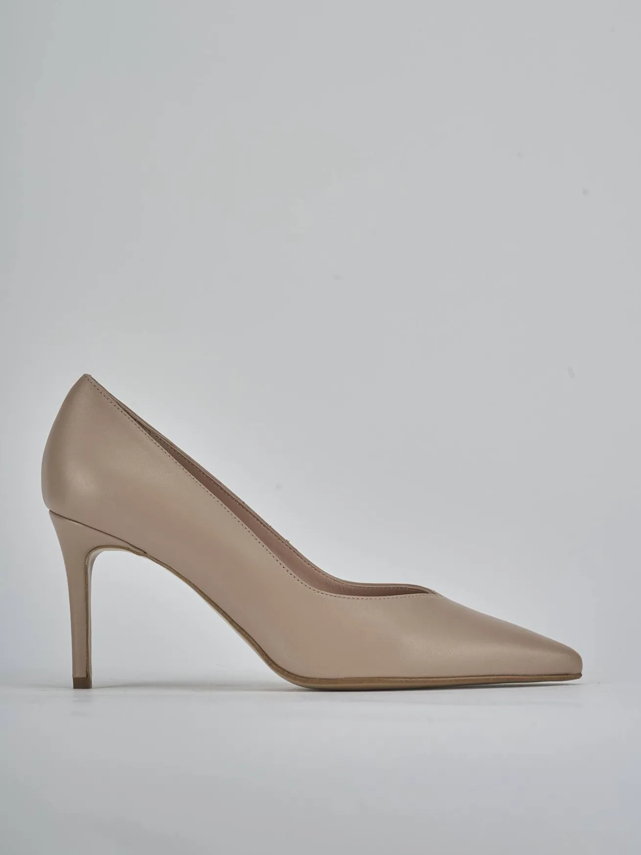 Décolleté tacco 7cm pelle rosa