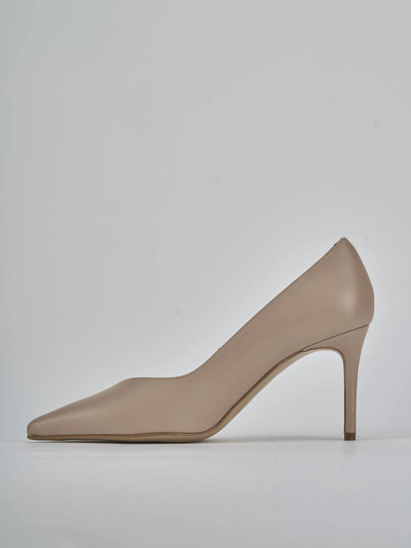 Décolleté tacco 7cm pelle rosa