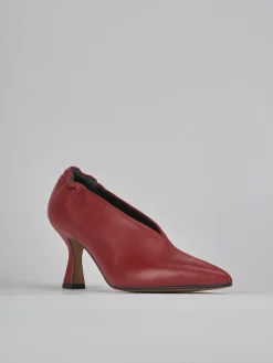 Décolleté tacco 7cm pelle rosso