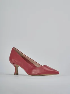 Décolleté tacco 5cm pelle rosso