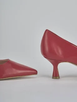 Décolleté tacco 5cm pelle rosso