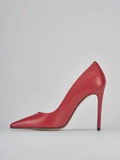 Décolleté tacco 10cm pelle rosso