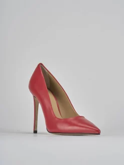 Décolleté tacco 10cm pelle rosso