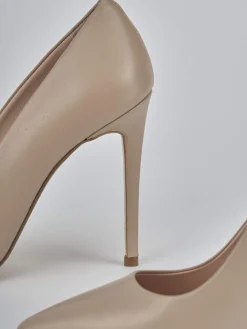 Décolleté tacco 10cm pelle rosa