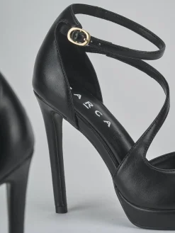 Décolleté tacco 10cm pelle sostenibile nero