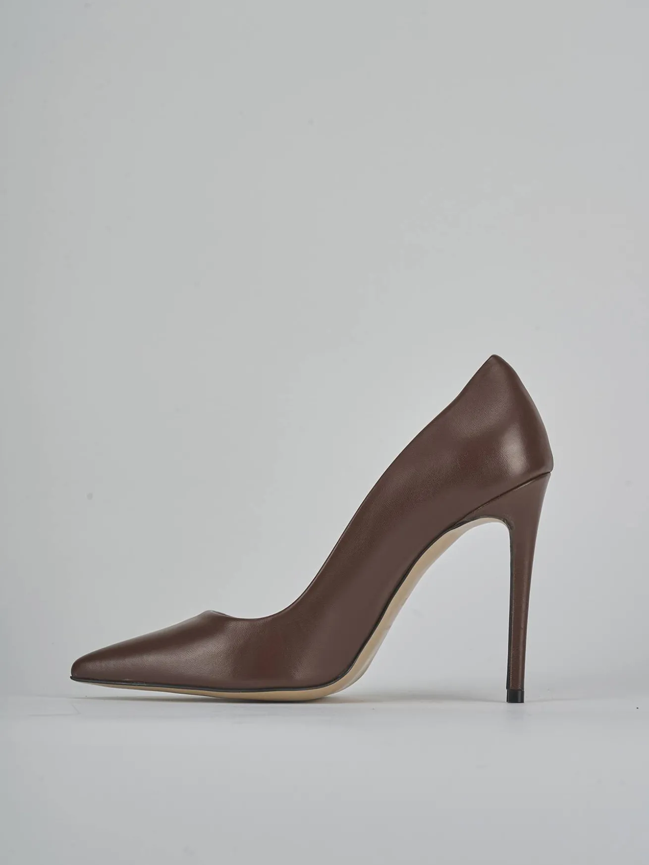 Décolleté tacco 10cm pelle testa