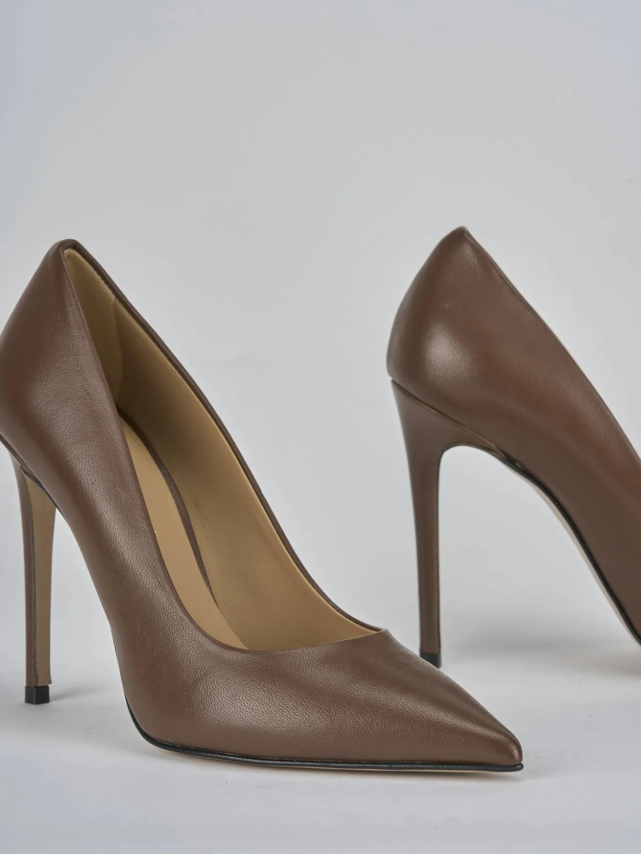 Décolleté tacco 10cm pelle testa