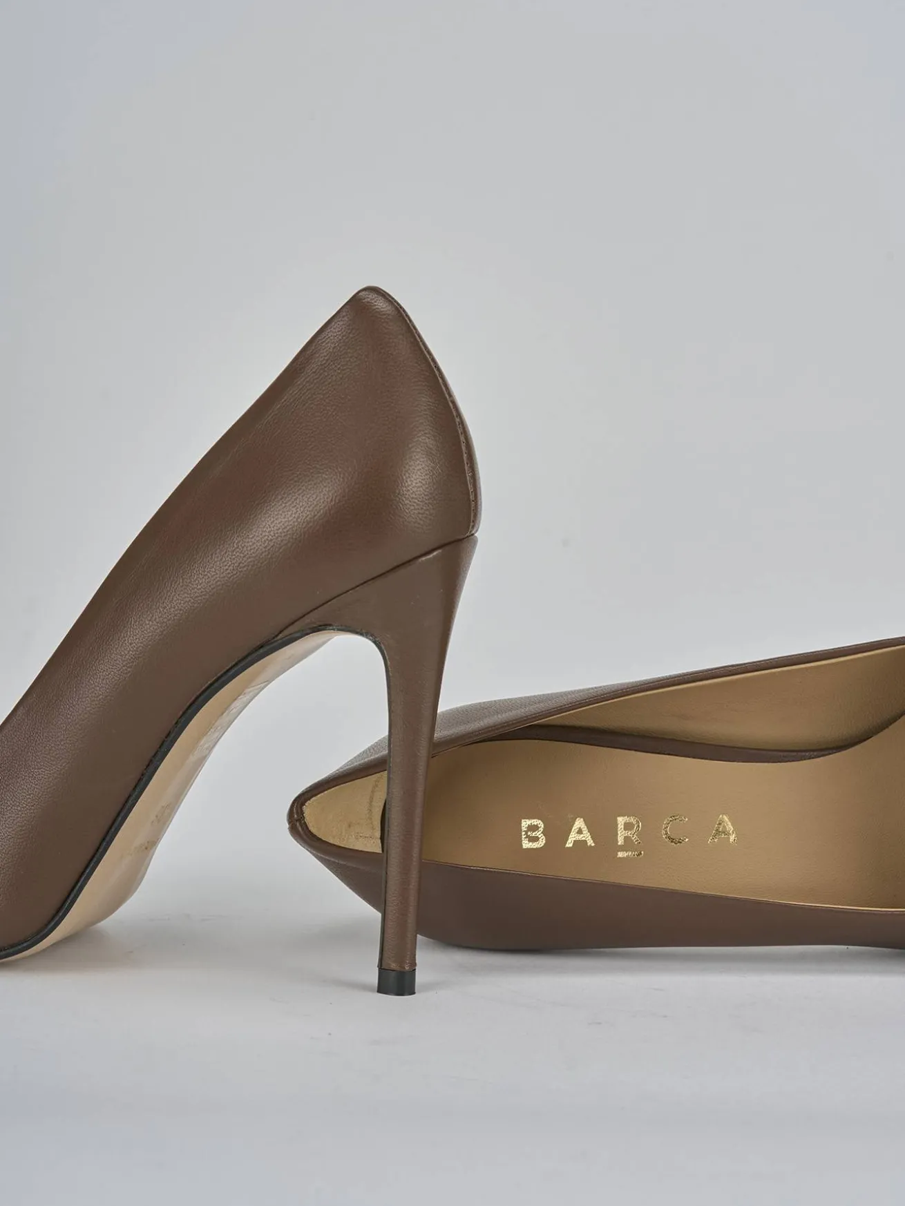 Décolleté tacco 10cm pelle testa