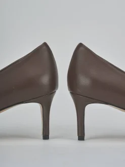 Décolleté tacco 5cm pelle testa