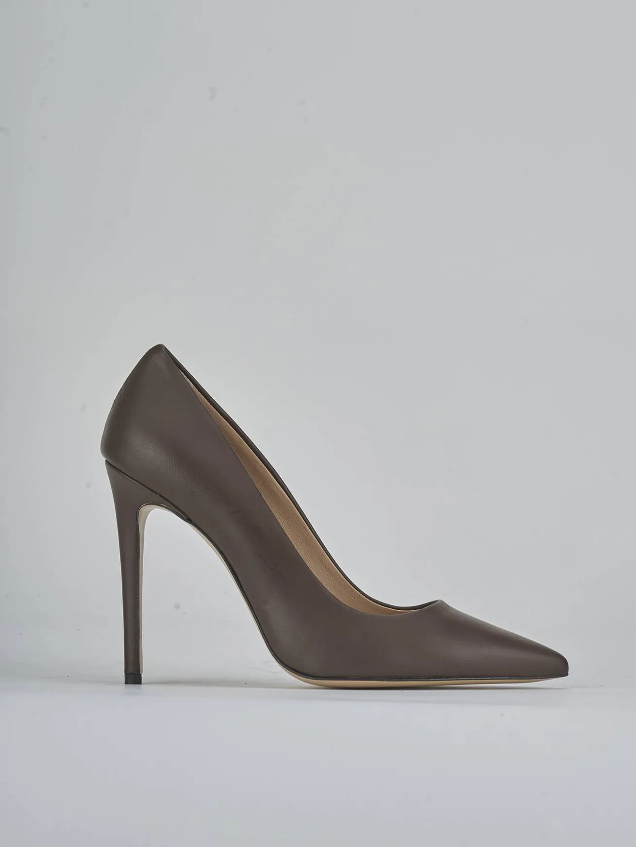 Décolleté tacco 10cm pelle testa