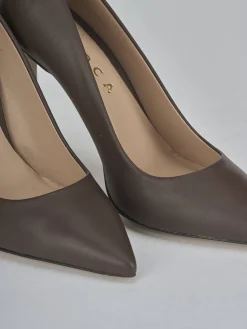 Décolleté tacco 10cm pelle testa