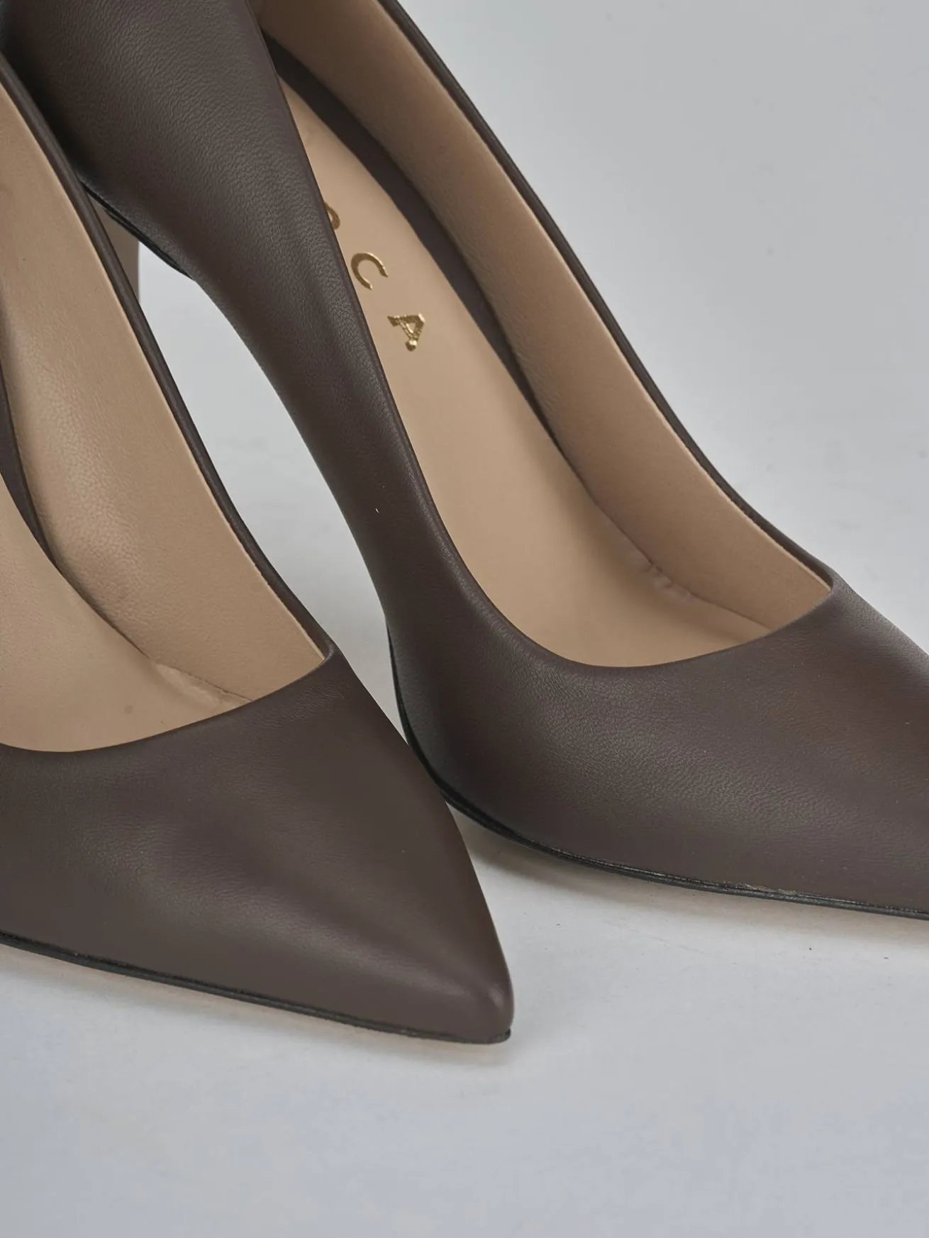 Décolleté tacco 10cm pelle testa