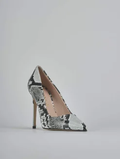 Décolleté tacco 10cm pitone beige