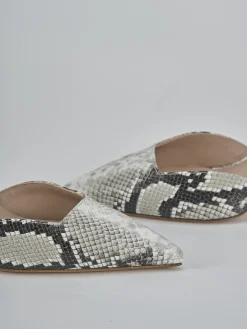 Décolleté tacco 8cm pitone beige