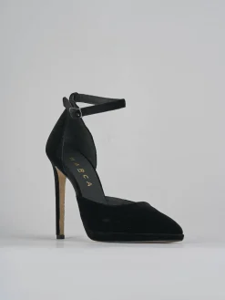 Décolleté tacco 11cm velluto nero