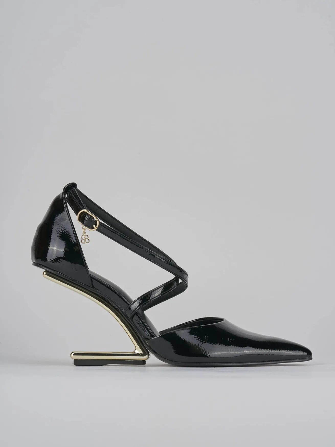 Décolleté tacco 7cm vernice nero