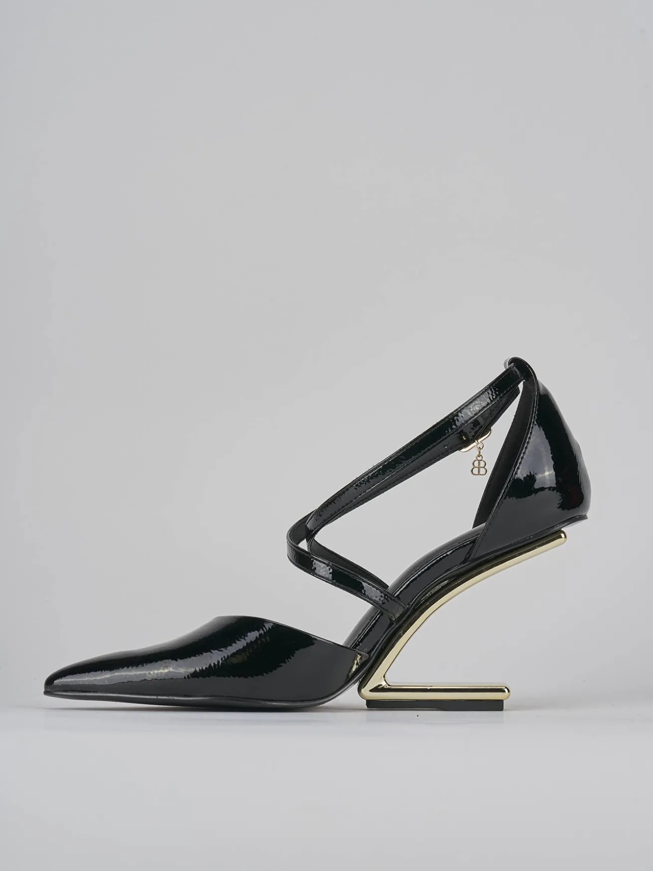 Décolleté tacco 7cm vernice nero