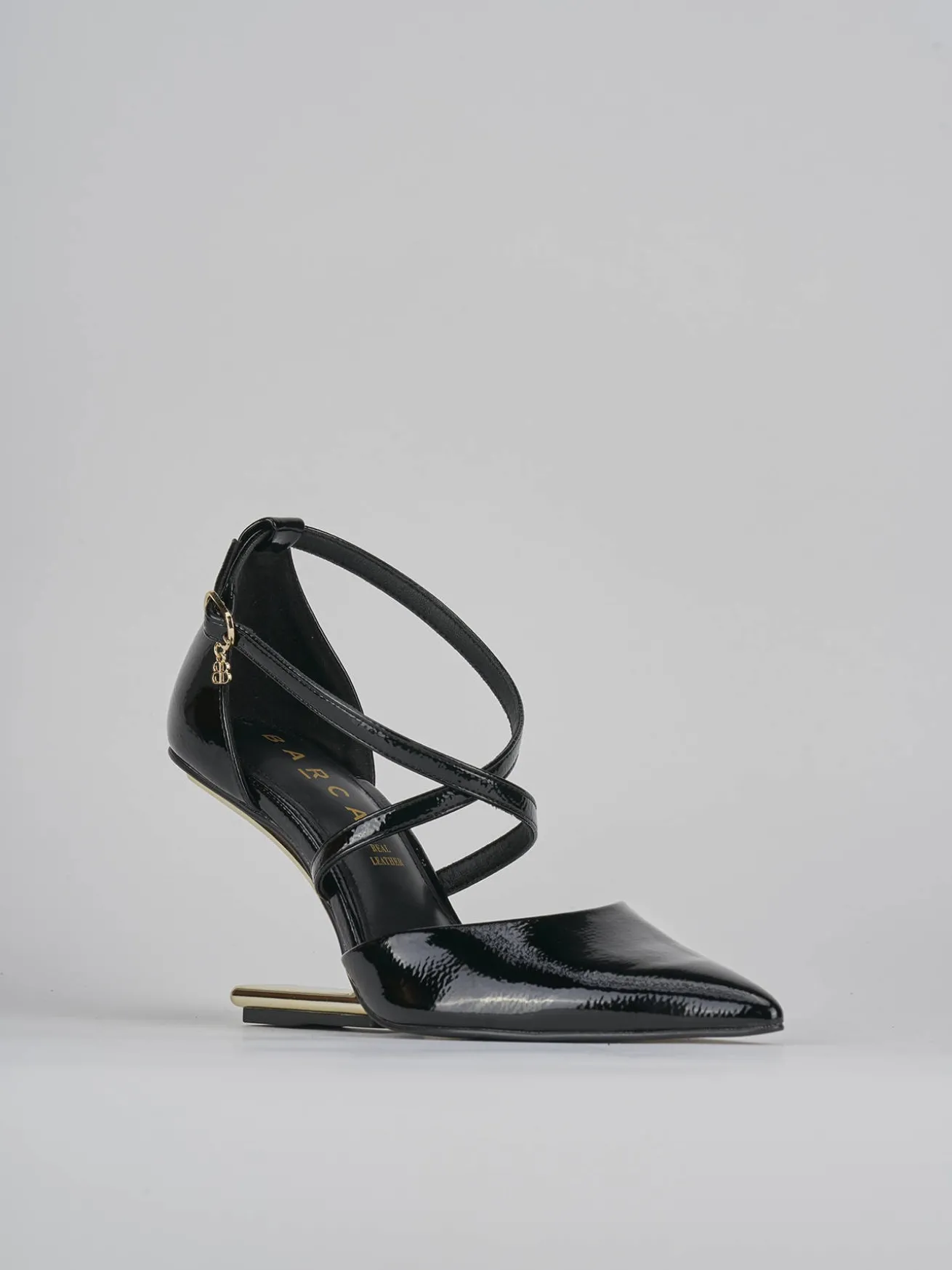 Décolleté tacco 7cm vernice nero