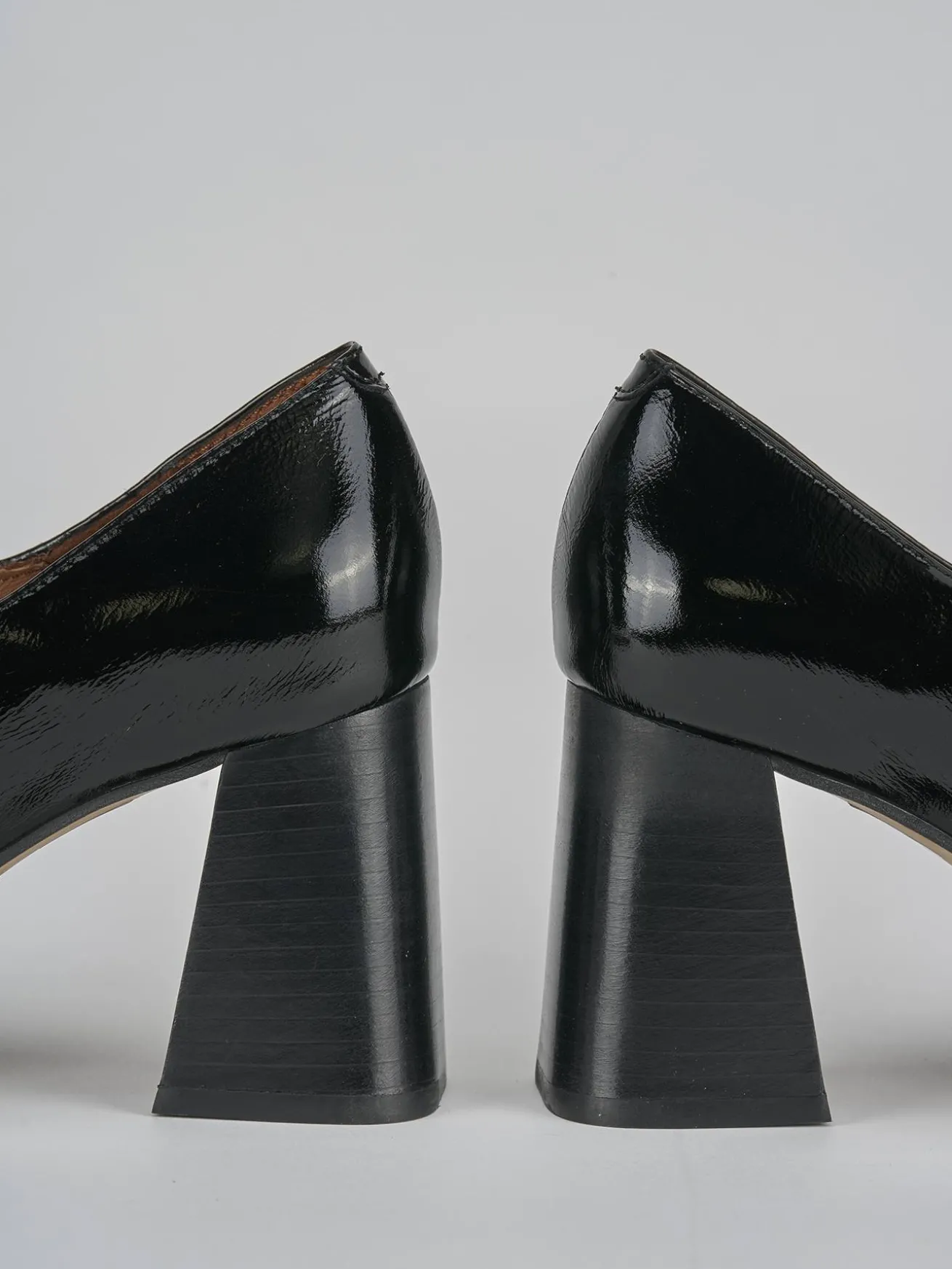 Décolleté tacco 7cm vernice nero