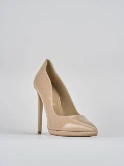 Décolleté tacco 11cm vernice beige