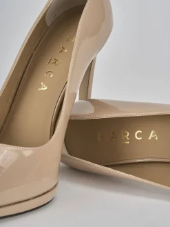 Décolleté tacco 11cm vernice beige