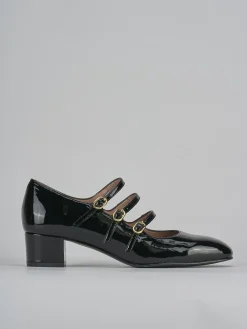 Décolleté tacco 4cm vernice nero