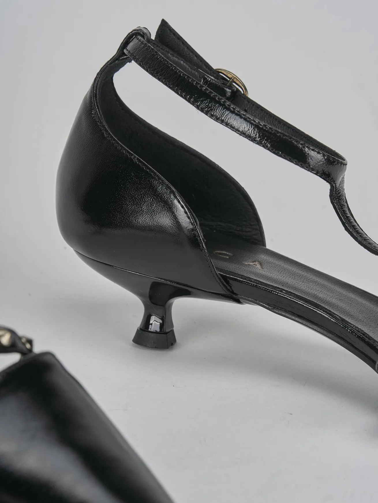 Décolleté tacco 3cm vernice nero