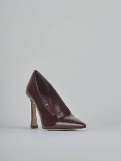 Décolleté tacco 9cm vernice bordo'