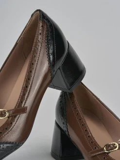 Décolleté tacco 5cm vernice testa