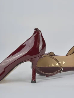 Décolleté tacco 7cm vernice bordo'