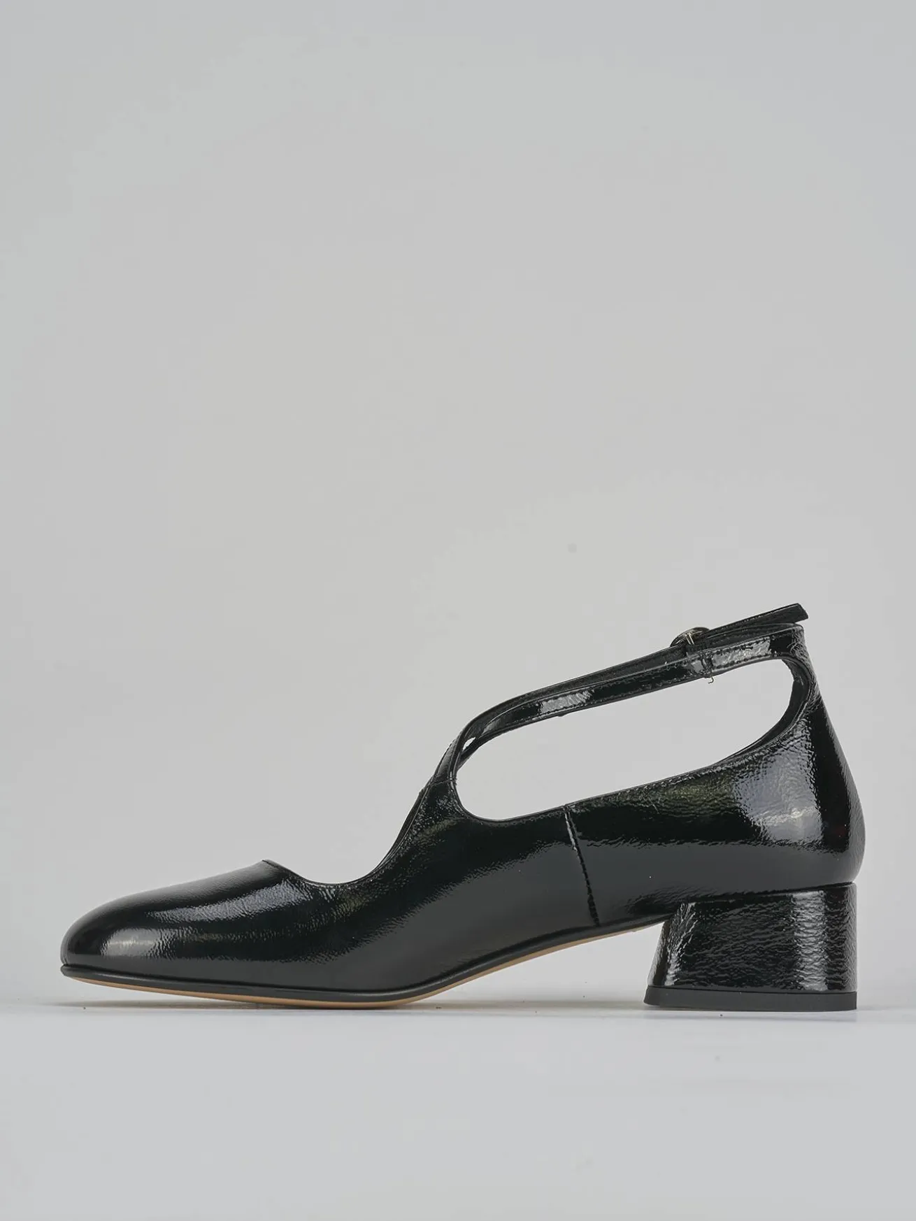 Décolleté tacco 4cm vernice nero