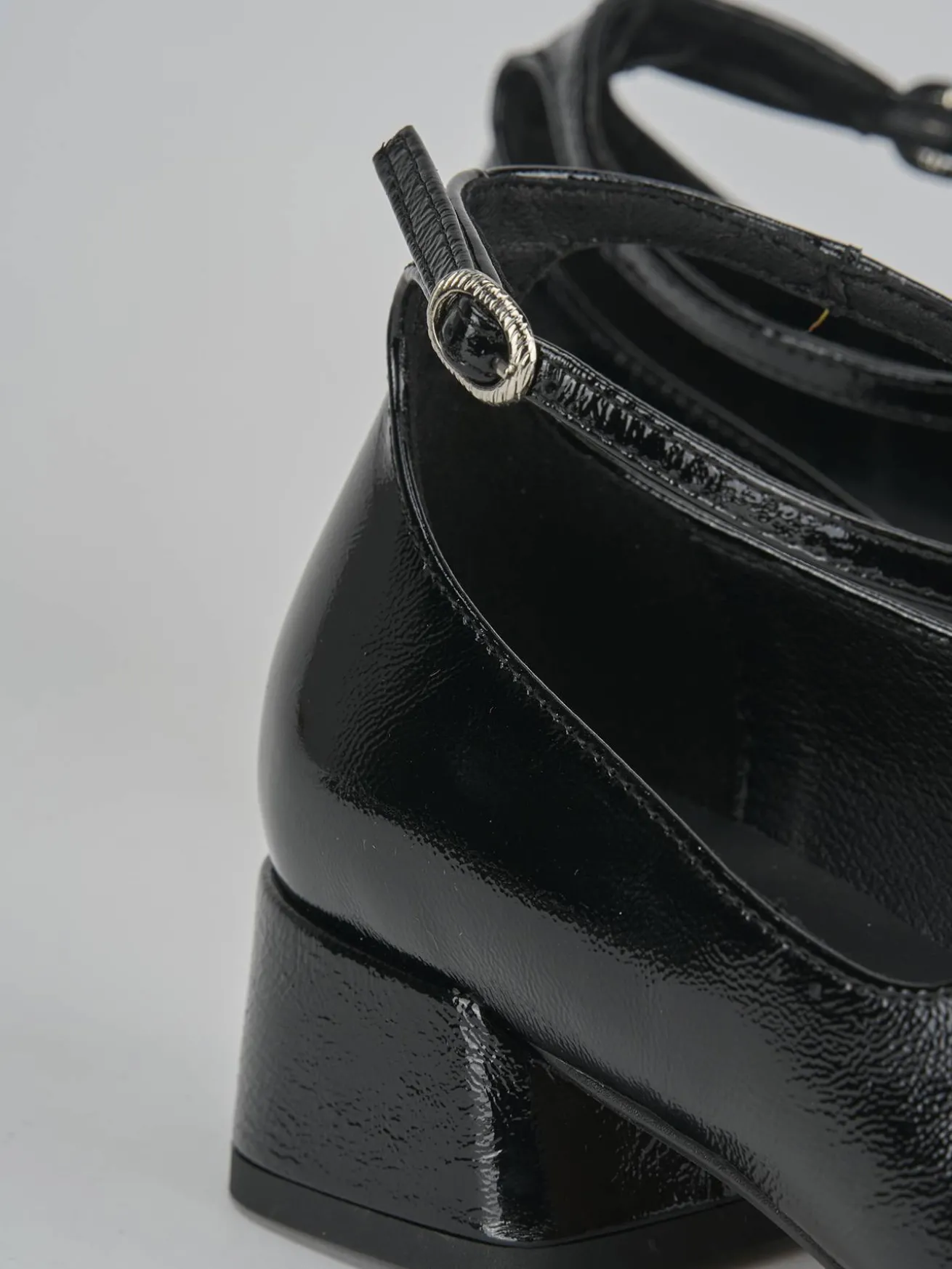 Décolleté tacco 4cm vernice nero