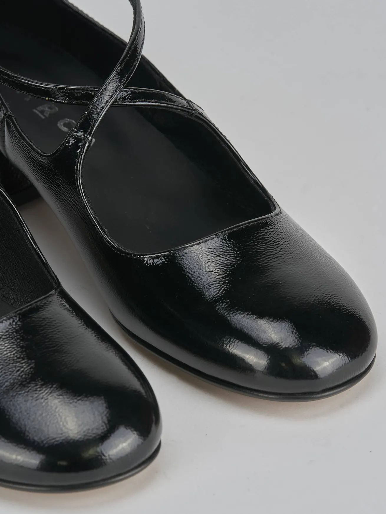 Décolleté tacco 4cm vernice nero