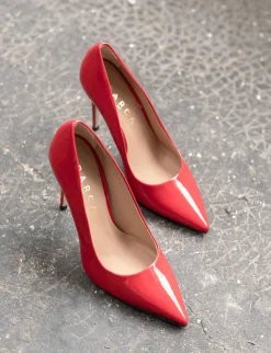 Décolleté tacco 10cm vernice rosso