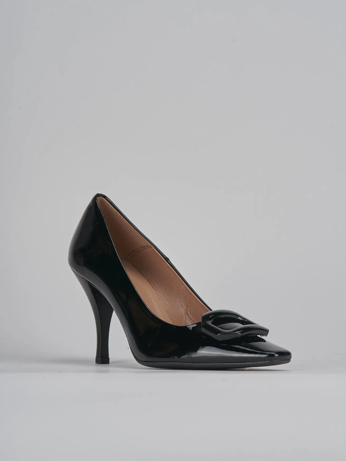 Décolleté tacco 9cm vernice nero