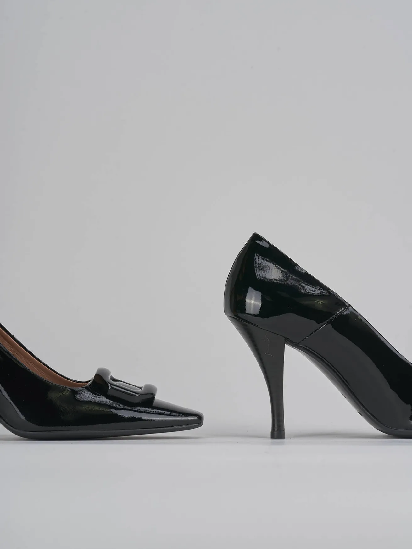 Décolleté tacco 9cm vernice nero