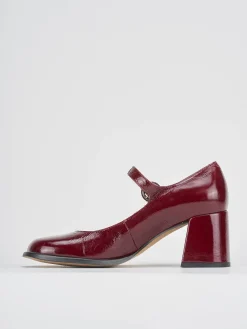 Décolleté tacco 8cm vernice bordo'