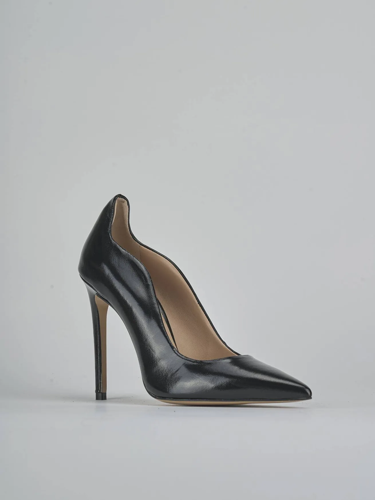 Décolleté tacco 10cm vernice nero